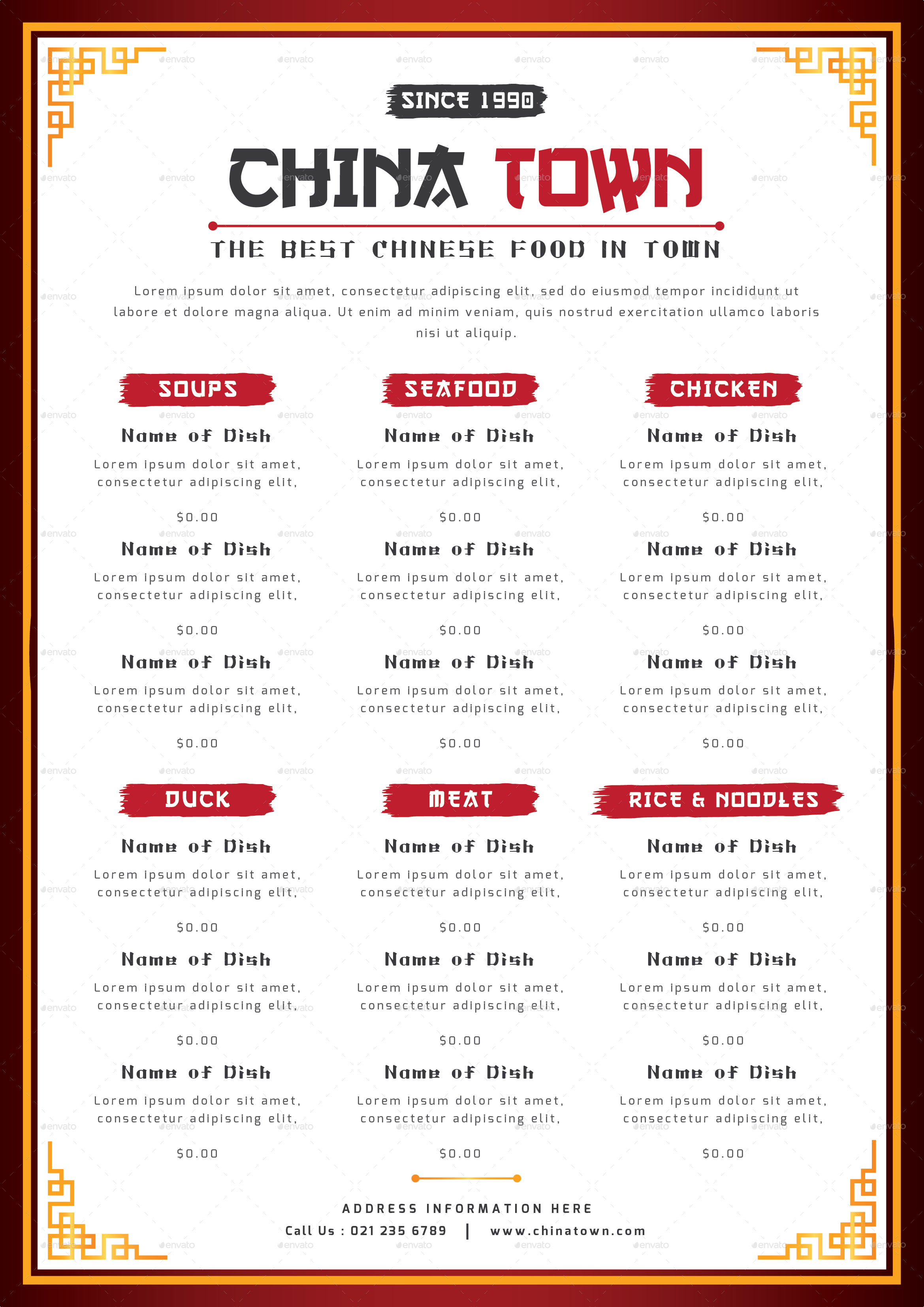  CHINESE FOOD MENU by TotemDesigns GraphicRiver